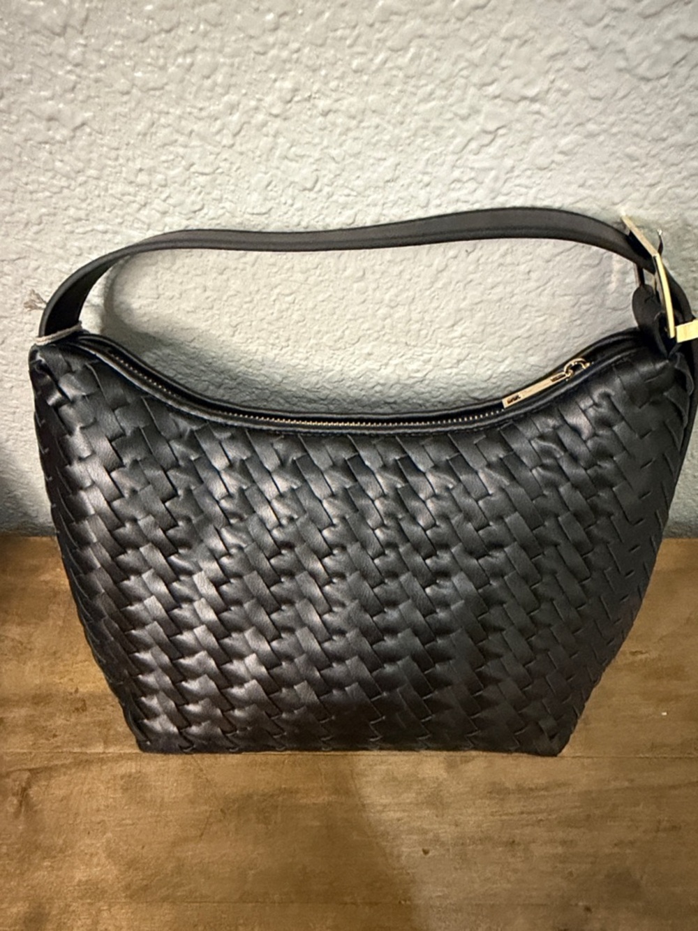 A new day Adjustable Black Woven Shoulder Bag NEW - Picture 2 of 6